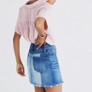Madewell McCarren Denim mini skirt